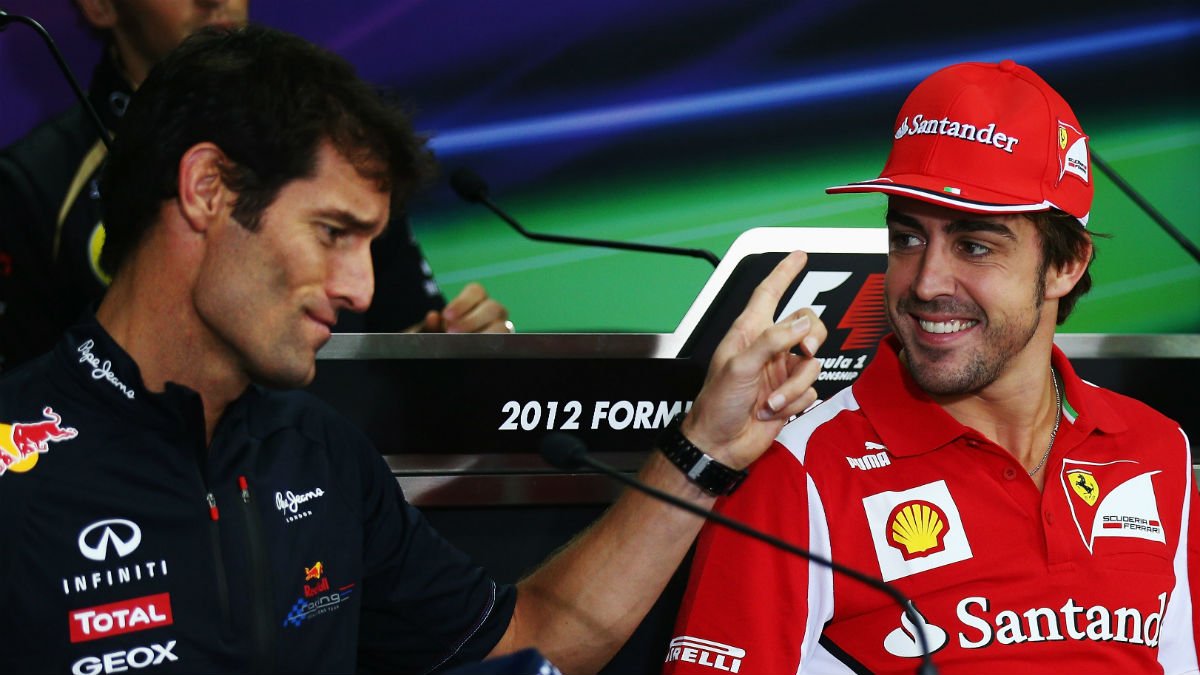 Mark Webber y Fernando Alonso