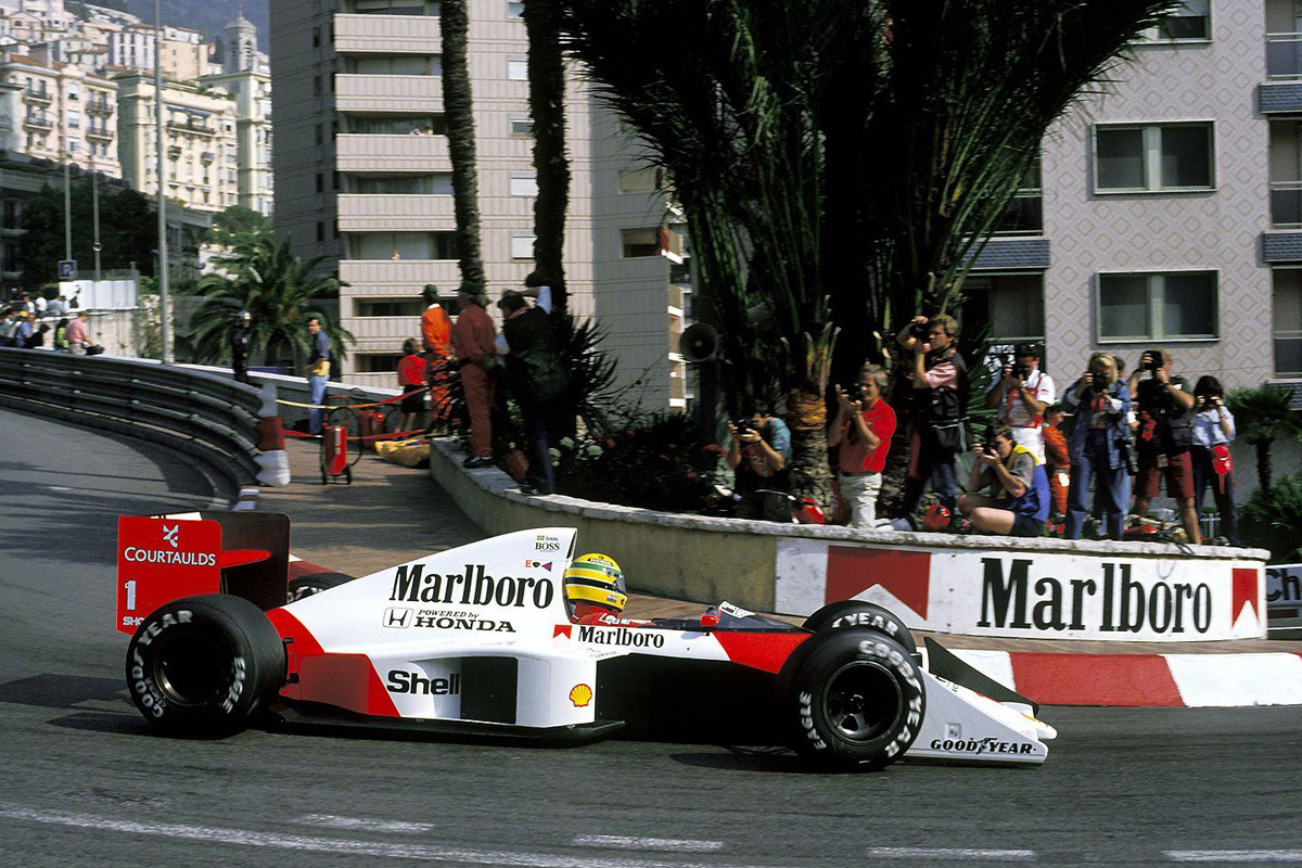 Ayrton Senna en Mónaco 1989